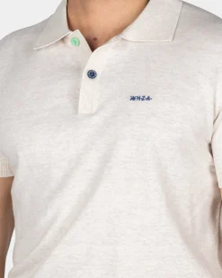 Basic beige polo shirt