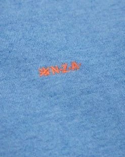 Basic bright blue polo shirt