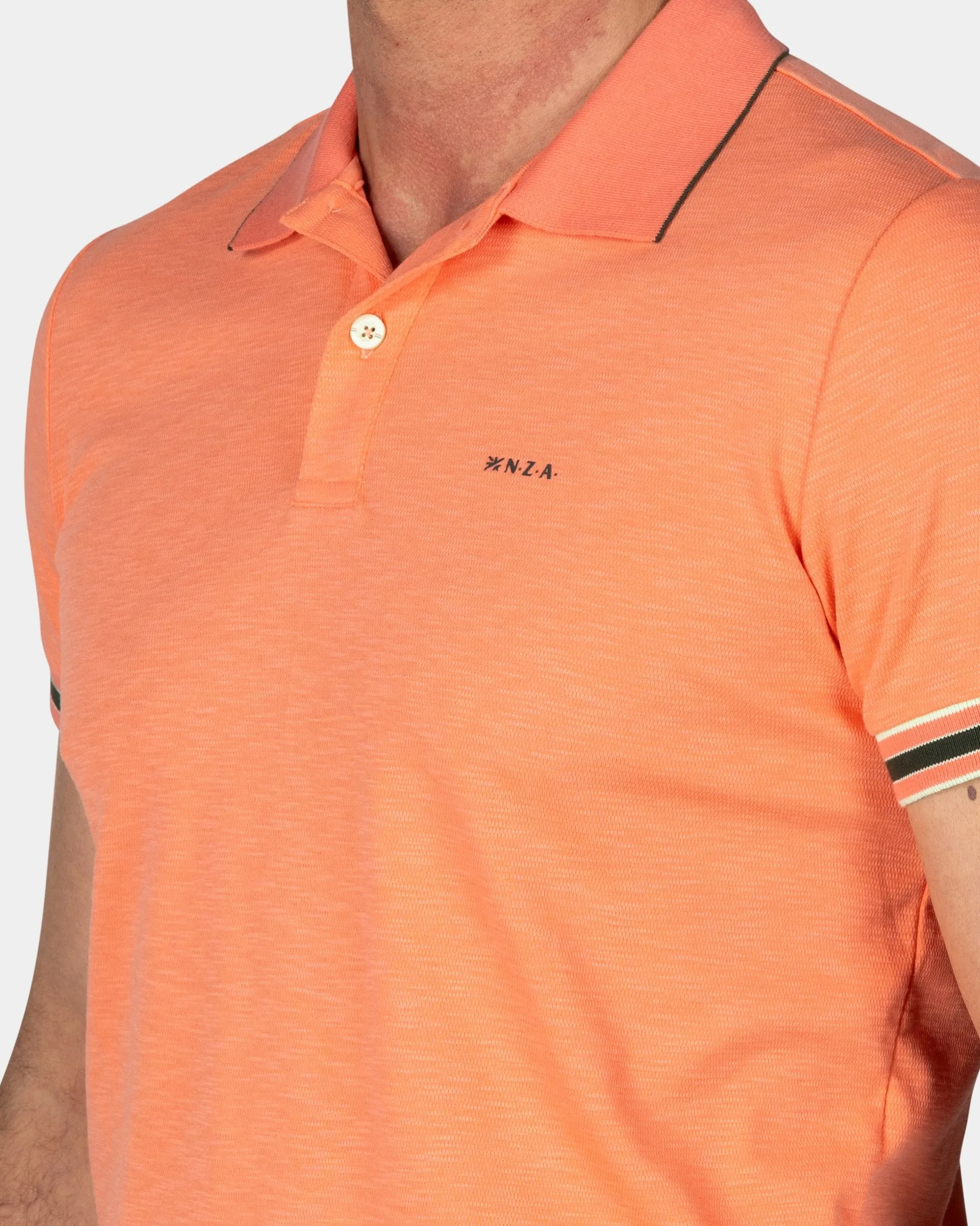 Basic Orange Solid Polo