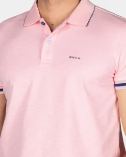 Basic Pastel Pink Solid Polo