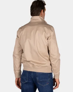 Beige bomber jacket