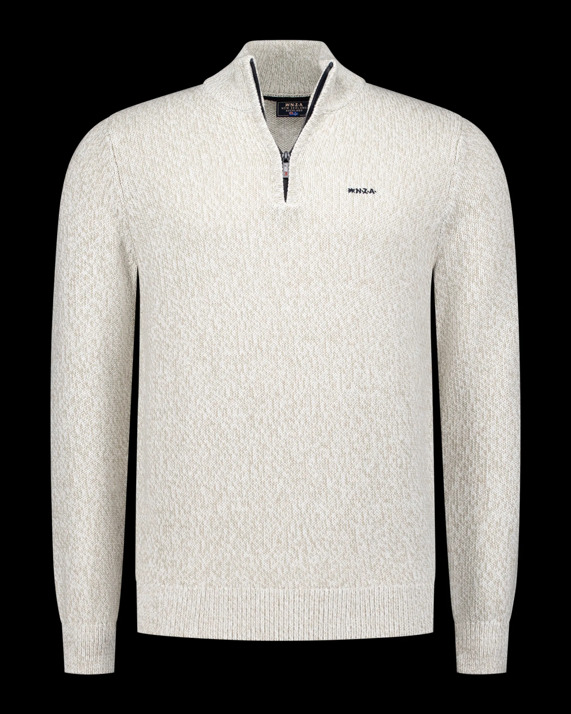 Beige half-zip pullover - Dusty Army