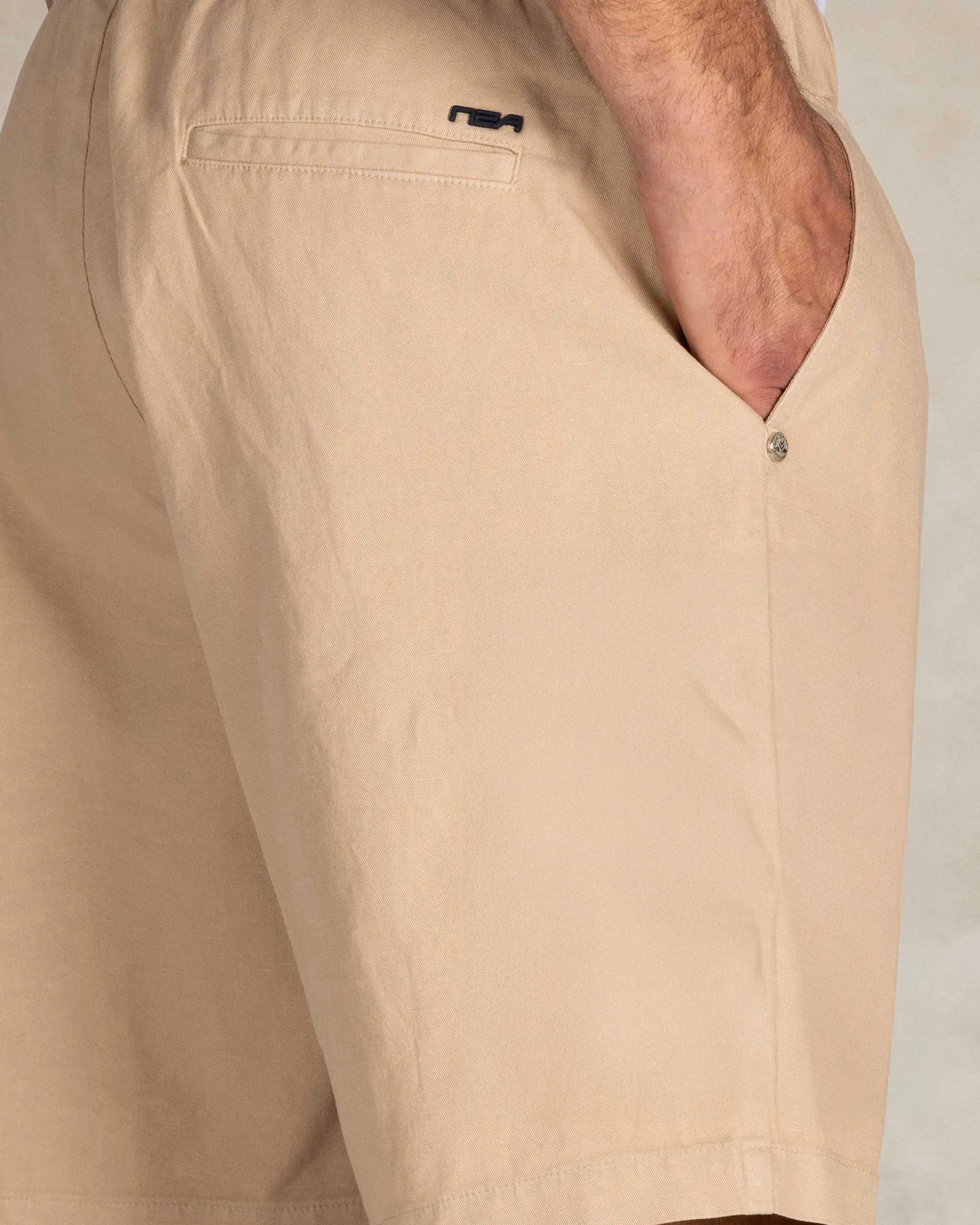 Beige safari shorts