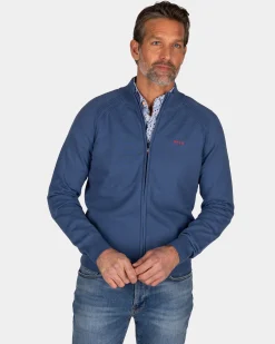 Blue cotton cardigan
