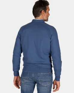 Blue cotton cardigan