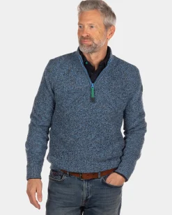 Blue half zip jumper Fryxell - Cook's Blue
