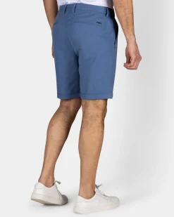Blue Stretch Chino Shorts