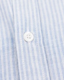 Blue striped linen shirt