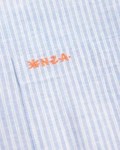 Blue striped linen shirt