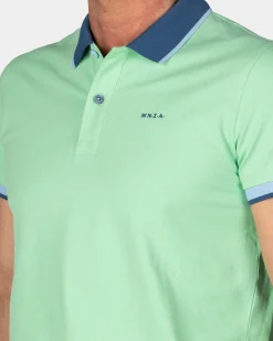 Bright green sporty polo