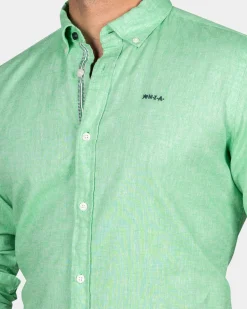 Brightly colored plain shirt - Fresh Green