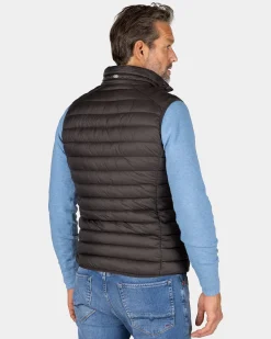 Brown padded vest - Mud