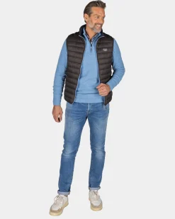 Brown padded vest - Mud