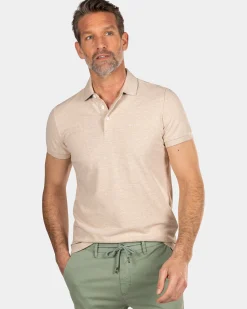 Brown polo - Oat Sand