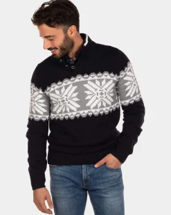 Buttoned jumper Oromahoe - Steady Navy
