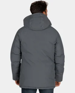 Canvas grey parka jacket - Ash Grey
