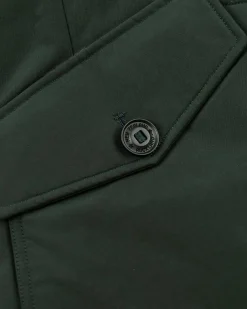 Canvas hooded parka jacket - Crushing Green