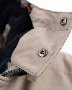 Canvas parka-jacket hooded - Tar grey
