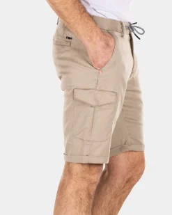 Cargo shorts with stretch - Shimmering Sand