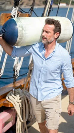 Cargo shorts with stretch - Shimmering Sand