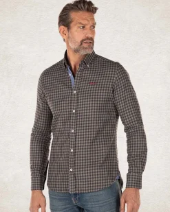 Checkered cotton flannel shirt - Army Ground