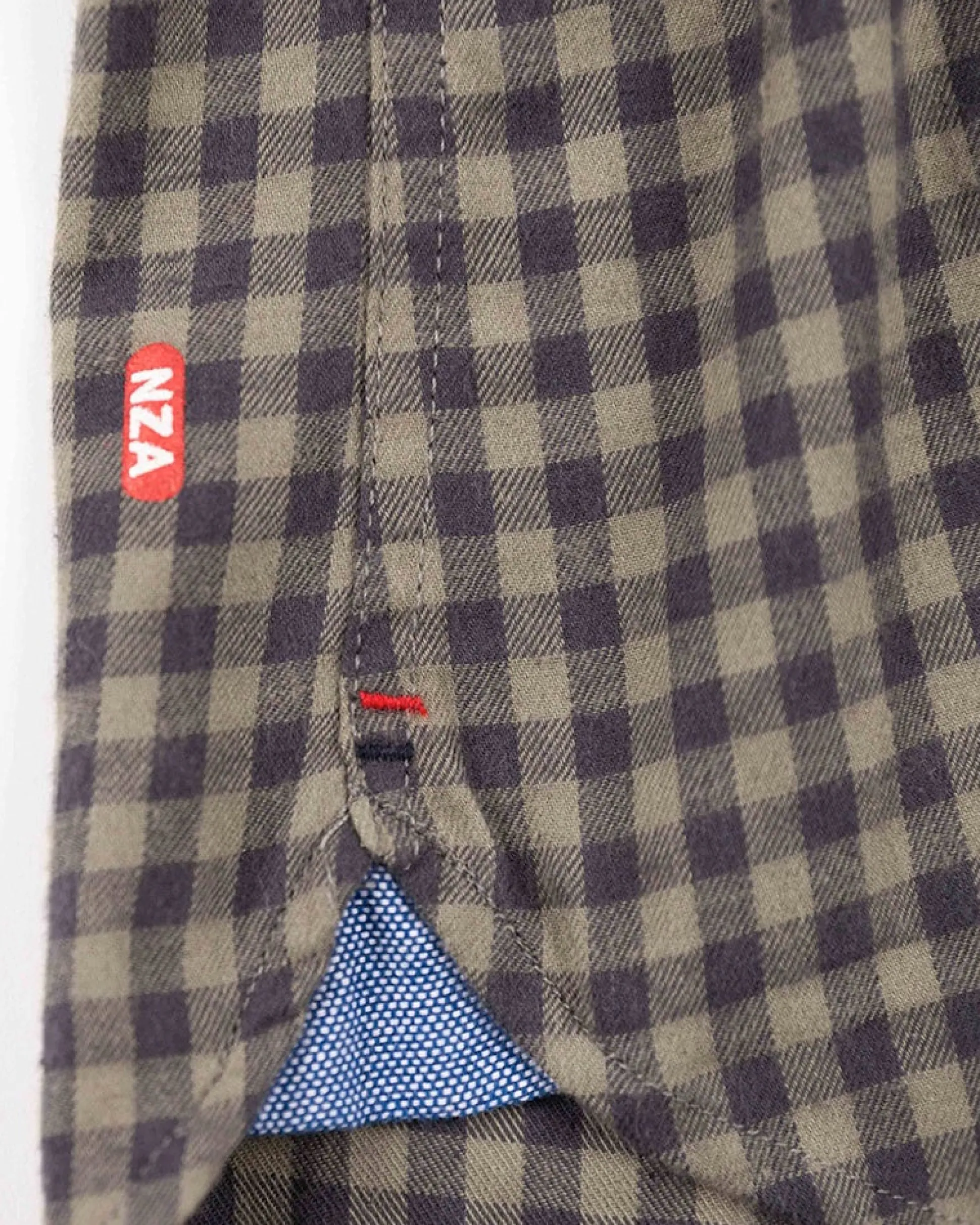 Checkered cotton flannel shirt - Army Ground