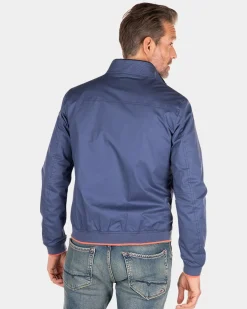 Cotton bomber jacket - Dusk Navy
