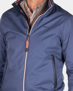 Cotton bomber jacket - Dusk Navy