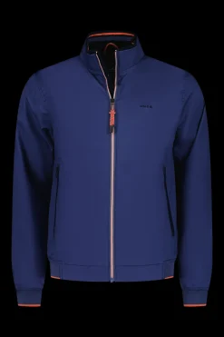 Cotton bomber jacket - Dusk Navy