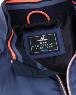 Cotton bomber jacket - Dusk Navy