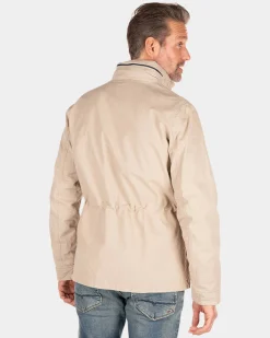 Cotton canvas jacket - Shimmering Sand