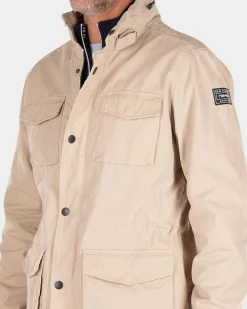 Cotton canvas jacket - Shimmering Sand