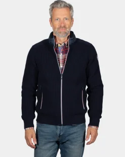 Cotton cardigan Fish - Ink Navy