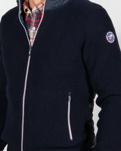 Cotton cardigan Fish - Ink Navy