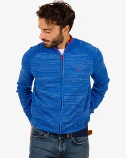 Cotton cardigan Iron - Blizzard Blue