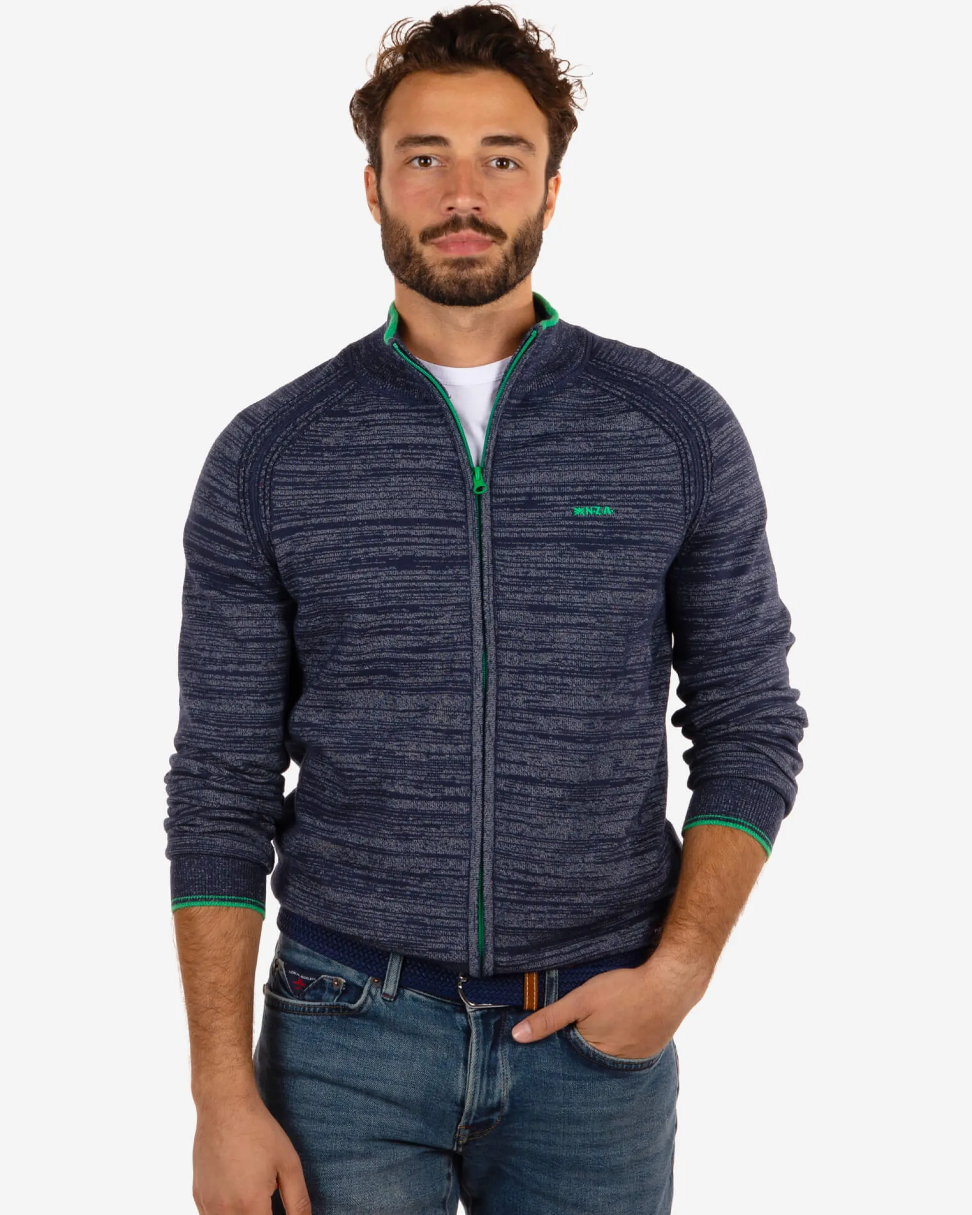 Cotton cardigan Iron - Reef Navy