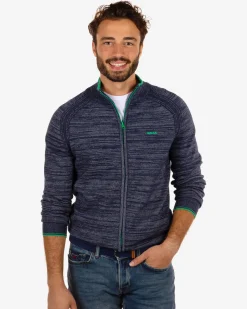 Cotton cardigan Iron - Reef Navy