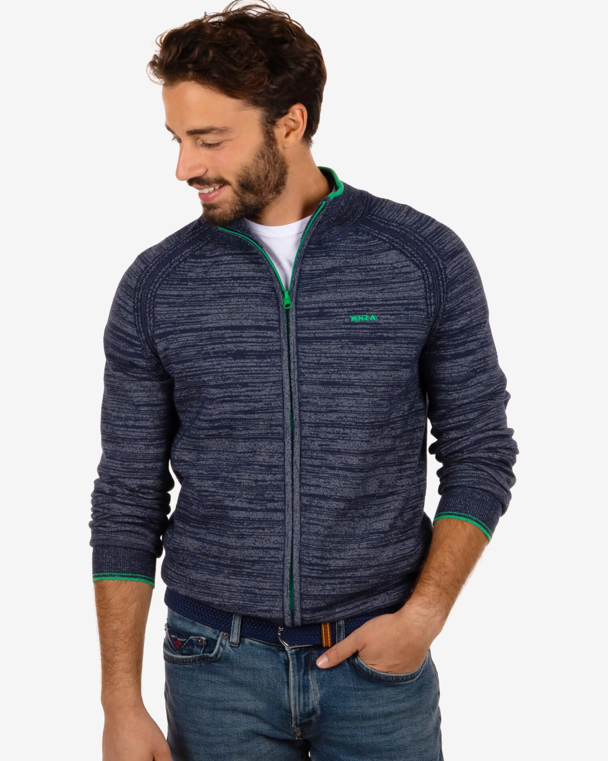 Cotton cardigan Iron - Reef Navy