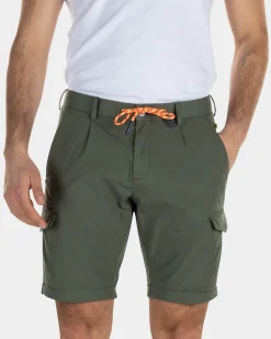 Cotton cargo shorts - High Summer Army