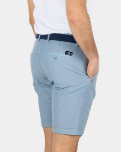 Cotton chino shorts - Bright Sky