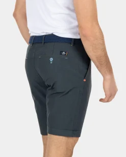 Cotton chino shorts - Green Grey