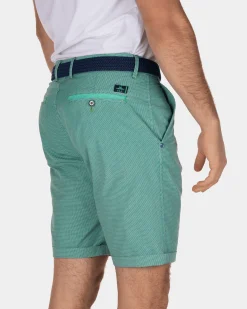 Cotton chino shorts Hamilton - Aquamarine