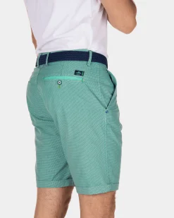Cotton chino shorts Hamilton - Aquamarine