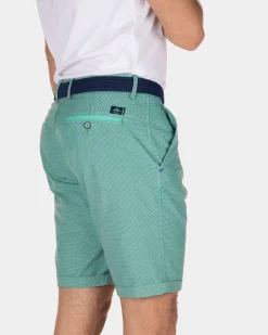 Cotton chino shorts Hamilton - Aquamarine