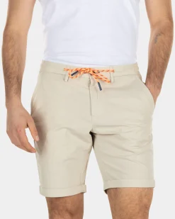 Cotton chino shorts with drawstring - Light Kit