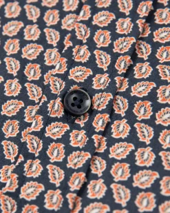 Cotton elastane long sleeved shirt - Trent Petrol