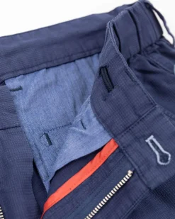 Cotton linen chino - Dusk Navy