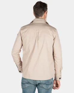 Cotton overshirt - Shimmering Sand