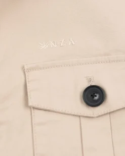 Cotton overshirt - Shimmering Sand