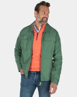 Cotton overshirt with zipper - Active Army